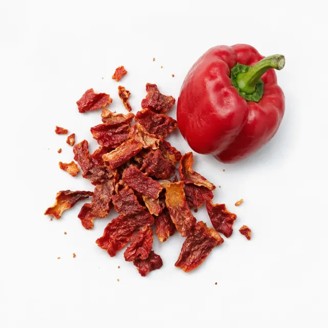 Sweet pepper Granules 1-3 mm Germ-Reduced Organic